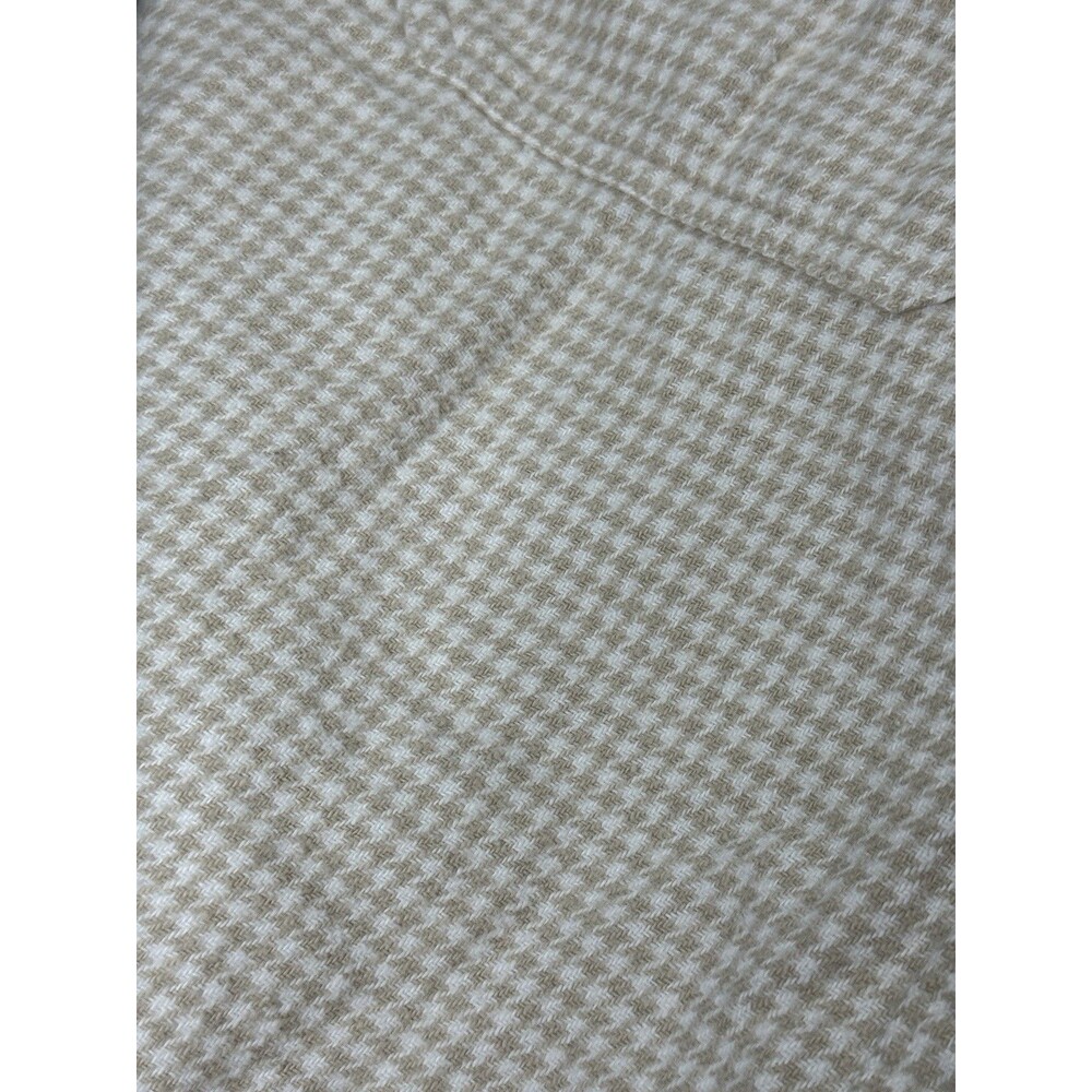 Hollister Women’s Oversized‎ Shirt Jacket Brown Cream Check XL Shacket Flannel - Picture 9 of 10